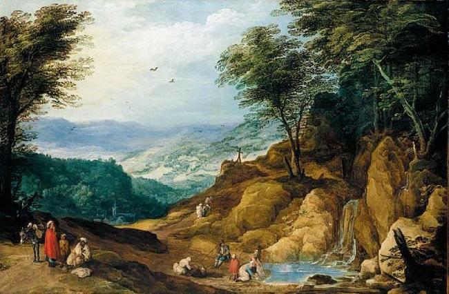 MOMPER, Joos de Extensive Mountainous Landscape Germany oil painting art